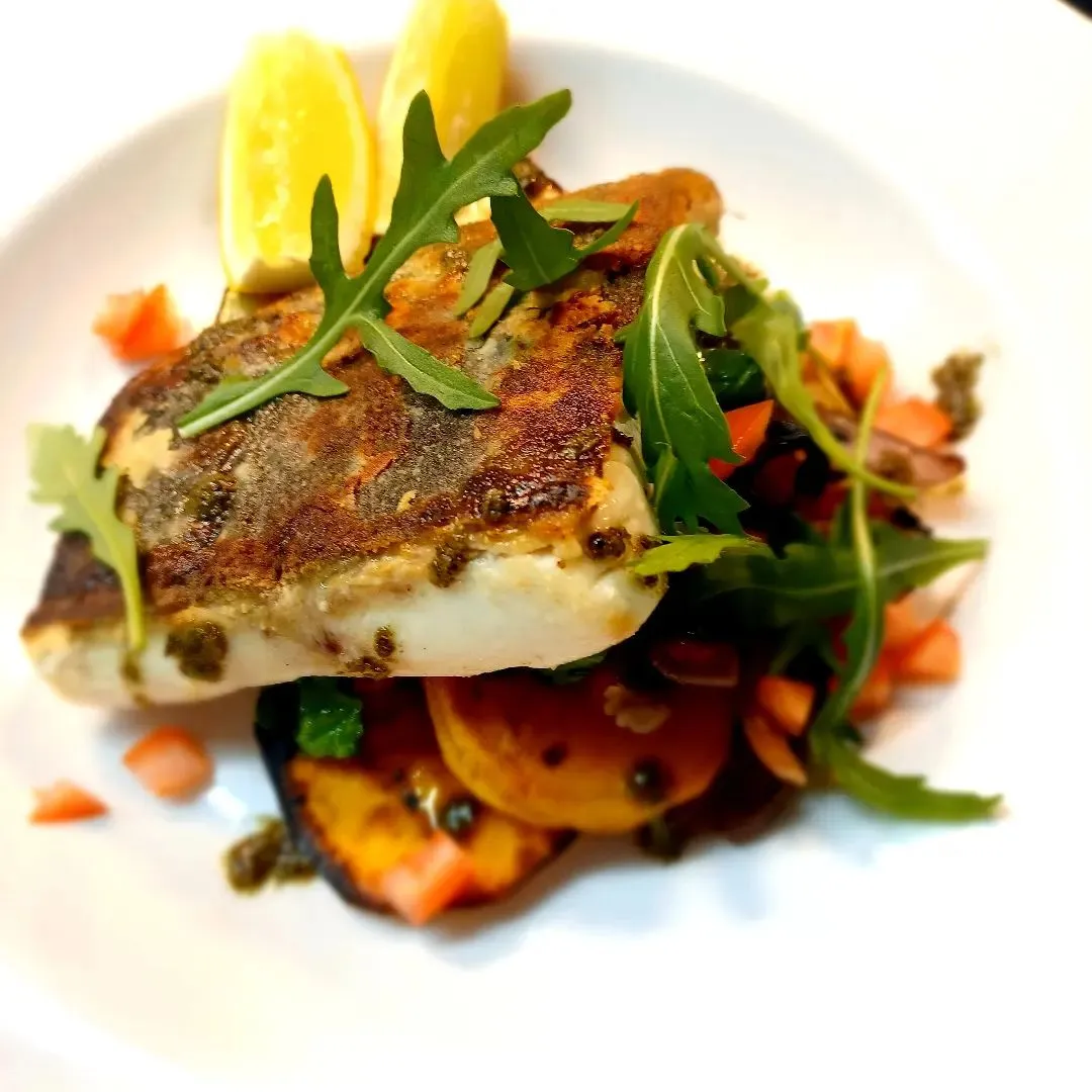 Harissa roasted cod
